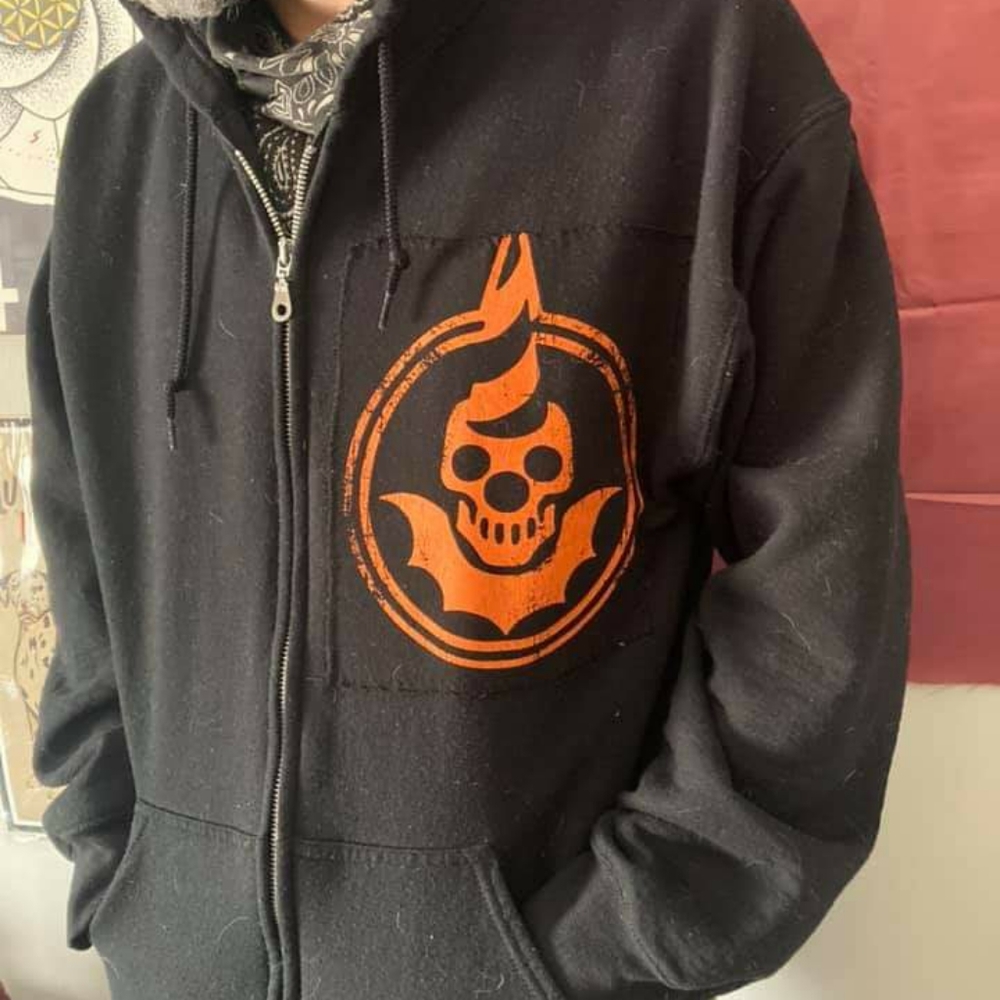 Hand sewn DIY Theater Bizzare hoodie
